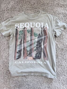 Abercrombie & Fitch Sequoia Graphic Tee - Olive Green S